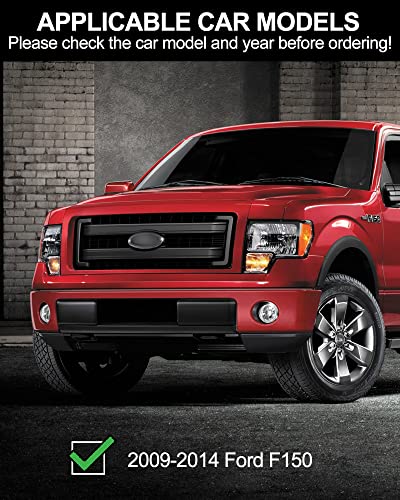 Kybolt 6.3 Inches Running Boards Compatible With 2009-2014 Ford F150 Super Crew Cab(4 Full-Size Doors) Aluminum Side Steps Nerf Bars #TOP1