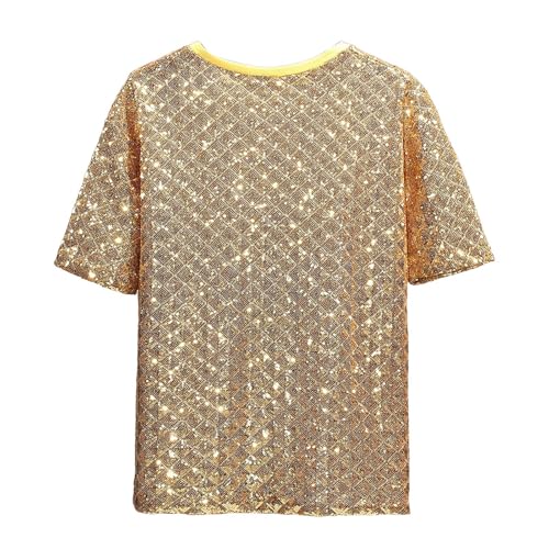 Traje de baile de cuello redondo estilo camisa disco hombre 4