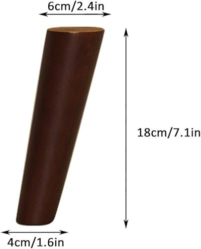 Miniatura 9 de Patas de madera maciza de roble para muebles de sofá, patas de mesa de café, patas de armario, patas de repuesto para mueble de TV, mesita de noche,