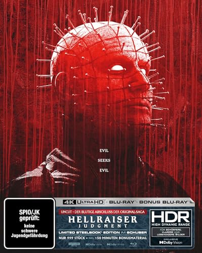 Hellraiser: Judgment - Steelbook Full Slip A - LImited Edition auf 999 Stück (4K Ultra HD) (+ Blu-ray + Bonus-Blu-ray)