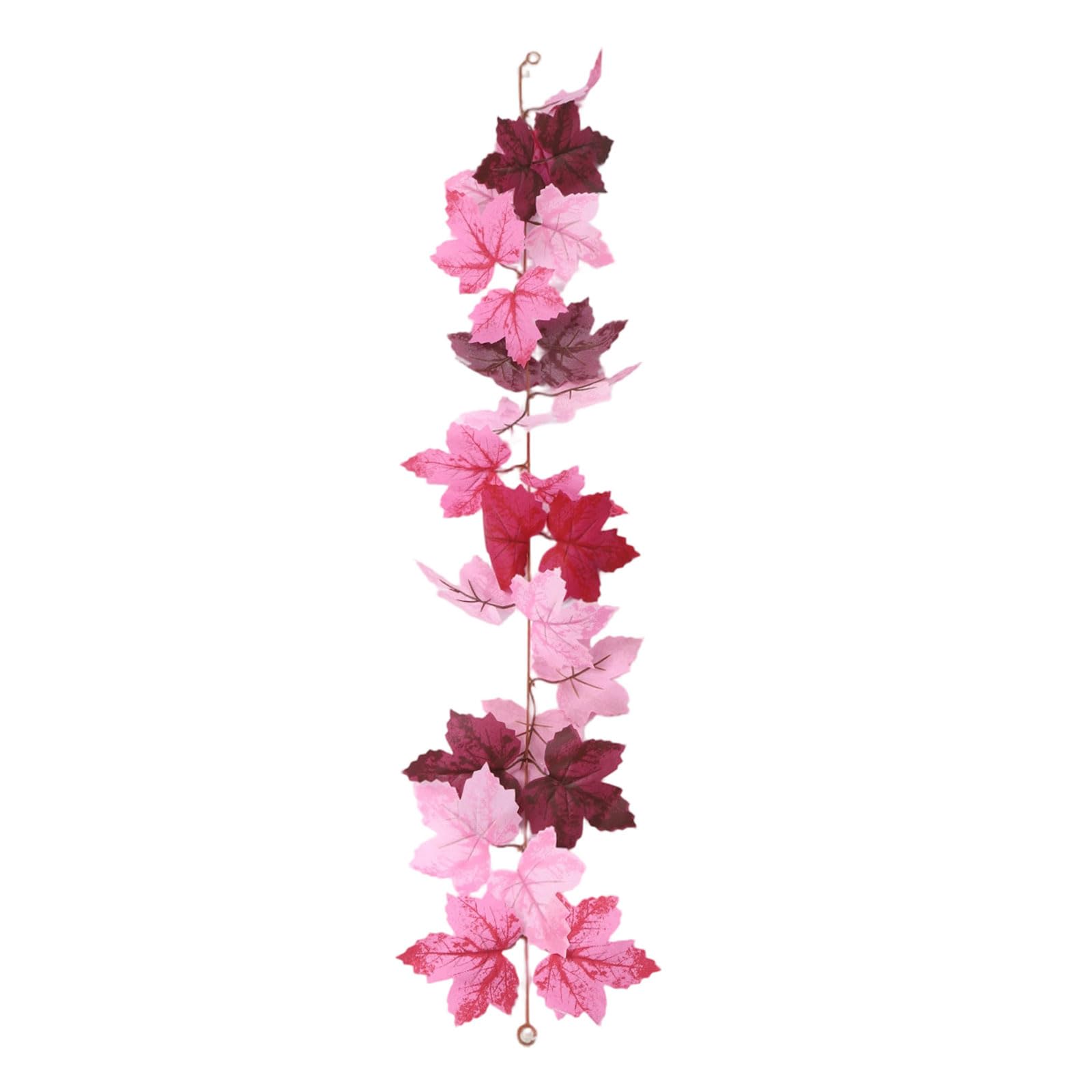 Autumn Harvest Maple Decor Garland 39.37in Artificial Foliage Vine with End Rings for Home Table Mantel Indoor Arrangement Autumn Foliage Garland Fall Vine Decor Thanksgiving Swag Mantel Table Doorway