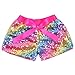 Cilucu Baby Girls Shorts Toddler Sequin Shorts Sparkles on Both Sides Hot Pink Rainbow 2T