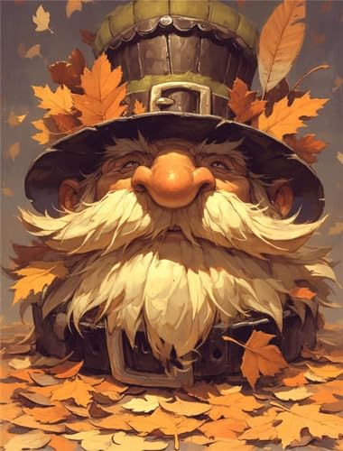 Diamond Painting Groß XXL Halloween 100x132cm, 5D Zwerg Diamond Painting Erwachsene Groß,DIY Diamant Painting Bilder Groß Kunst Malerei Bastelset für Zimmer Deko Wohnzimmer, Geschenke für Frauen