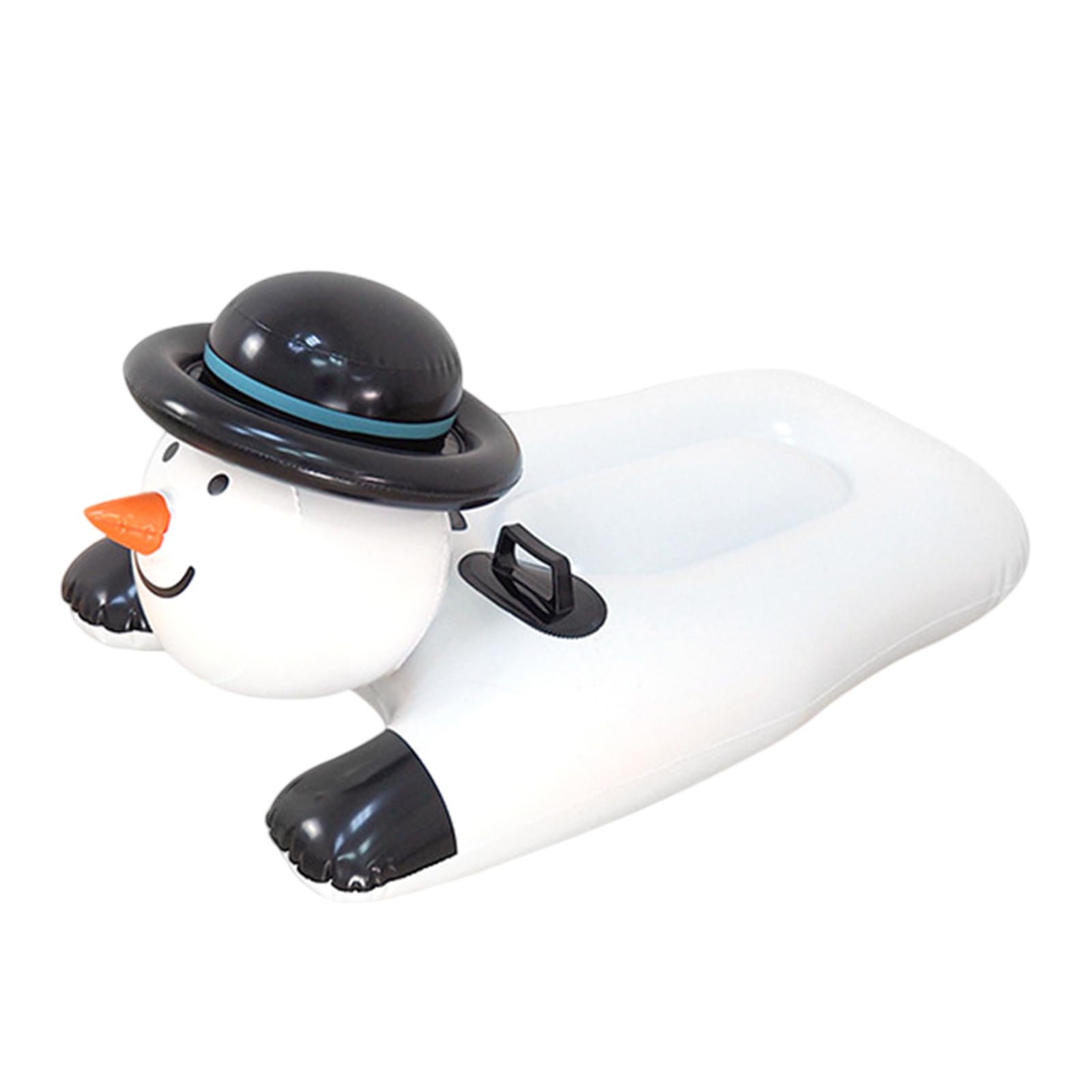 ZEXKENS Inflatable Snow Tube with Handles Folding Snow Sled Winter Snow Sledding Toy Thicken Skiing Tubing for Outdoor Sledding