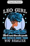  Composition Notebook: I\'m Leo Girl Funny Birthday for Women Journal/Notebook Blank Lined Ruled 6x9 100 Pages