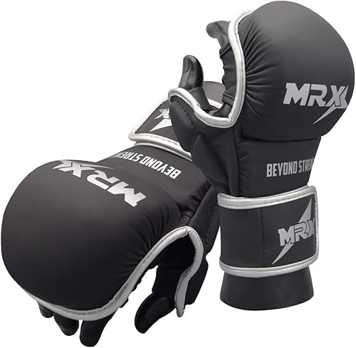 Miniatura 6 de MRX MMA - Guantes de agarre de protección profesionales de 12 onzas Muay Thai para entrenamiento de kickboxing, boxeo, boxeo, boxeo, boxeo, boxeo,