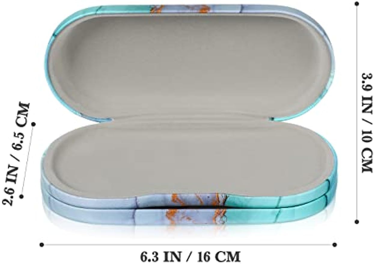 RCFINE 2 in 1 Contact Lens Case and Glasses Case Double Sided Portable Storage Box with Built-in Mirror, Tweezer and Contact Lens Solution Bottle for Home and Travel (Multicolored)