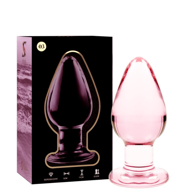 NEBULA SERIES BY IBIZA - Model 3 Anal Plug Borosilicate Glass 11 X 5 CM Pink