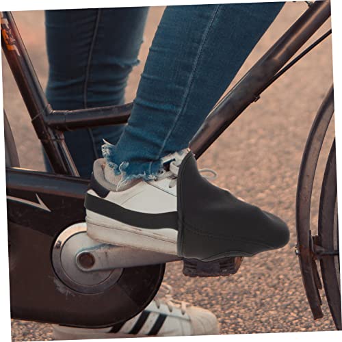 1 par de fundas para zapatos para ciclismo profesional, protectoras térmicas para punta, impermeables y cortaviento, antideslizantes miniatura 7