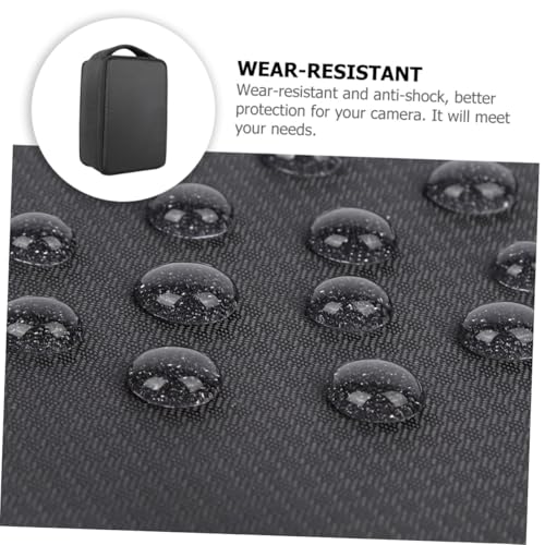 Bolsa de cámara resistente a golpes y polvo con compartimento multifuncional negro 6