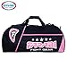 arabi Sports Gym Fitness Unsichtbare Trainingstasche MMA Hosenträger, Boxsack Tote Trainingsgeräte Reise Sporttasche (Black/Pink)
