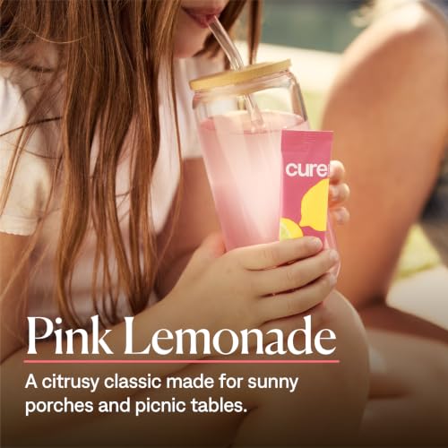 Cure Hydration - Electrolyte Drink Powder Pink Lemonade 14 Packets - Image 4