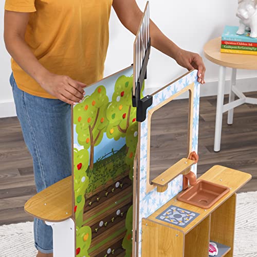 KidKraft 20121 Pop-Up Restaurant Let's Pretend Spielküche aus Holz, Mit 18 Spielteilen einschließlich Lebensmitteln… – Bild 5