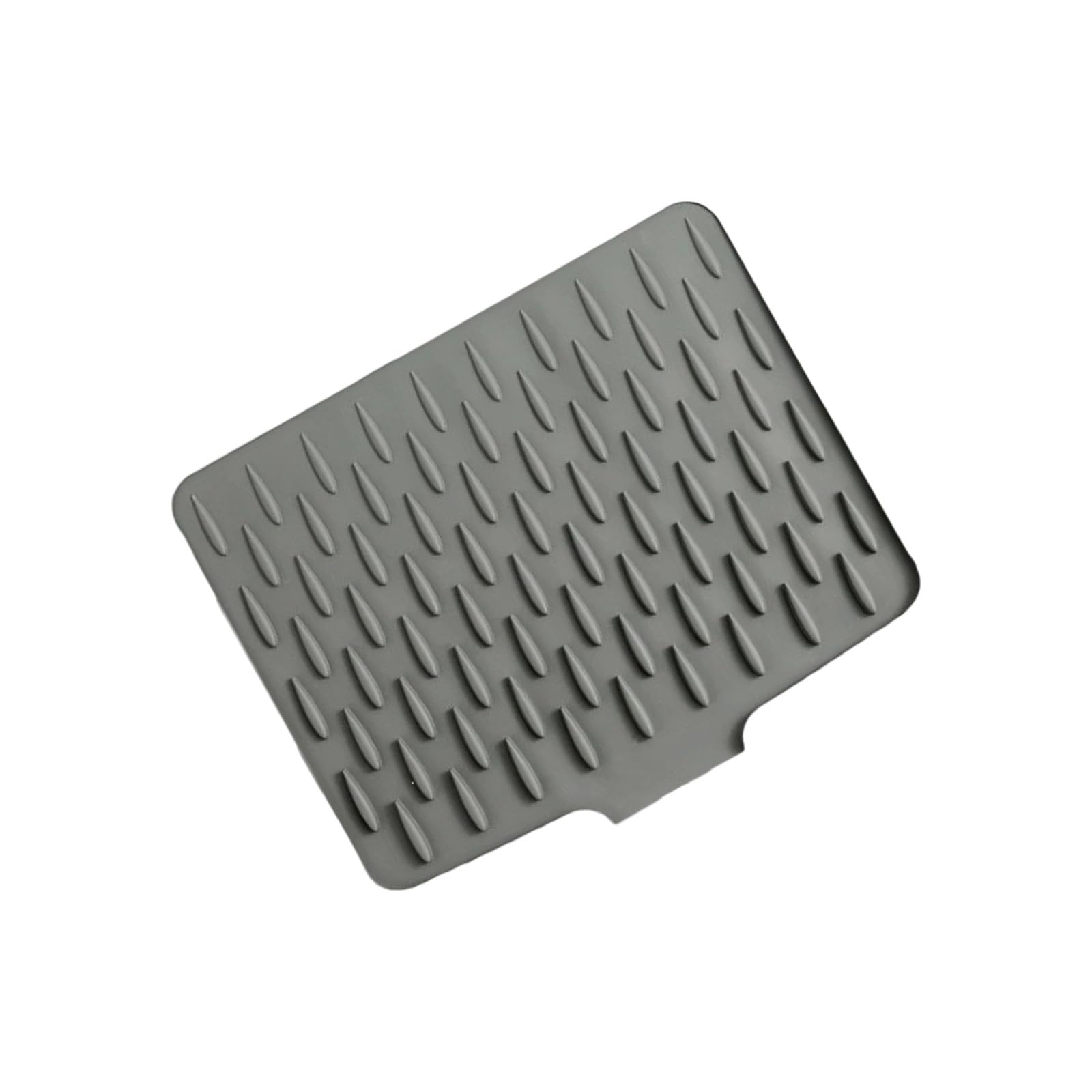 Msioytog Sloped Silicone Drying Mat Heatproof Drainage Pad for Countertops & Kitchen Utensils Silicone Kitchen Mat