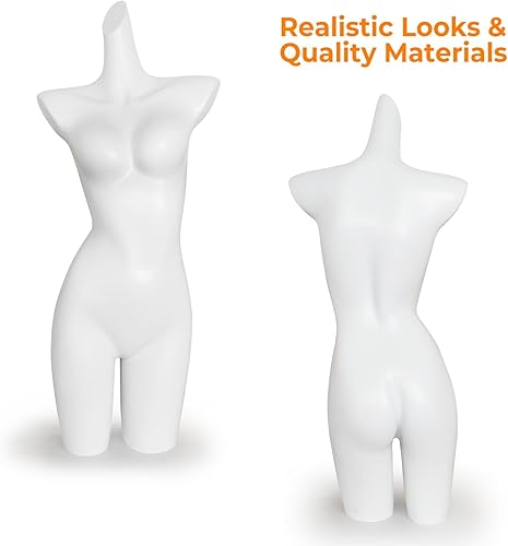 Miniatura 2 de SHAREWIN Torso de maniquí femenino, maniquí de ropa interior para exhibición de mostrador y escaparate de lencería femenina y trajes de baño