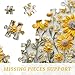 Sunflower Puzzles for Adults 1000 Pieces, PICKFORU Spring Flower Garden Puzzle Nature, Difficult Hard Golden Sunflower Art Theme, Challenging for Adults