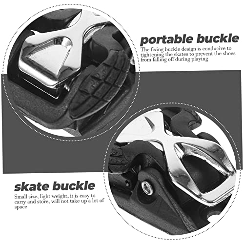 Sosoport 4 Peças Fivela De Patins Patins De Plástico Fivela De Skate Acessórios De Patins Infantis E