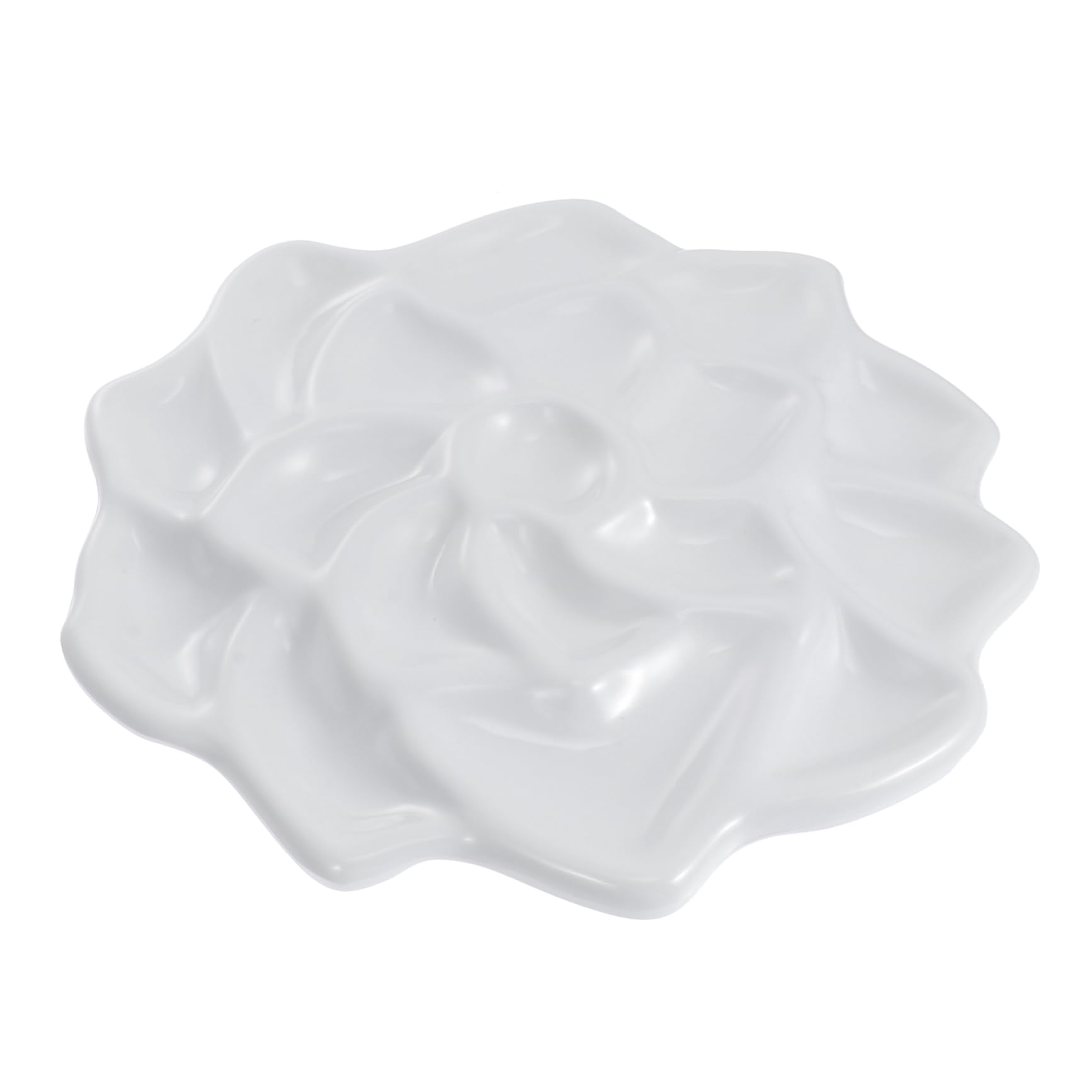 BEBEMOKO Watercolor Tray Mixing Tray Lotus Palette for Pigment Gouache Easy to Clean