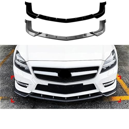 Kit carrosserie Benz CLS C218 2011 2012 2013 spoiler lame avant noir carbone