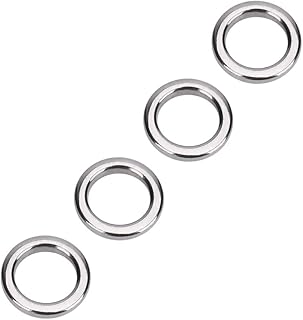 ZJchao Fishing Rings,Stainless Steel Fishing Split Rings Kit Fishing Lures Tackle Set with Round Bead Storage 5 Sizes 50Pcs/Set(#3)