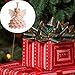 DIY Crochet Angel Ornament Kit, Crochet Craft Kit with Yarn for Beginners, Handmade Angel Christmas Ornament for Tree, Holiday Decoration and Home Party Decor (Pink)