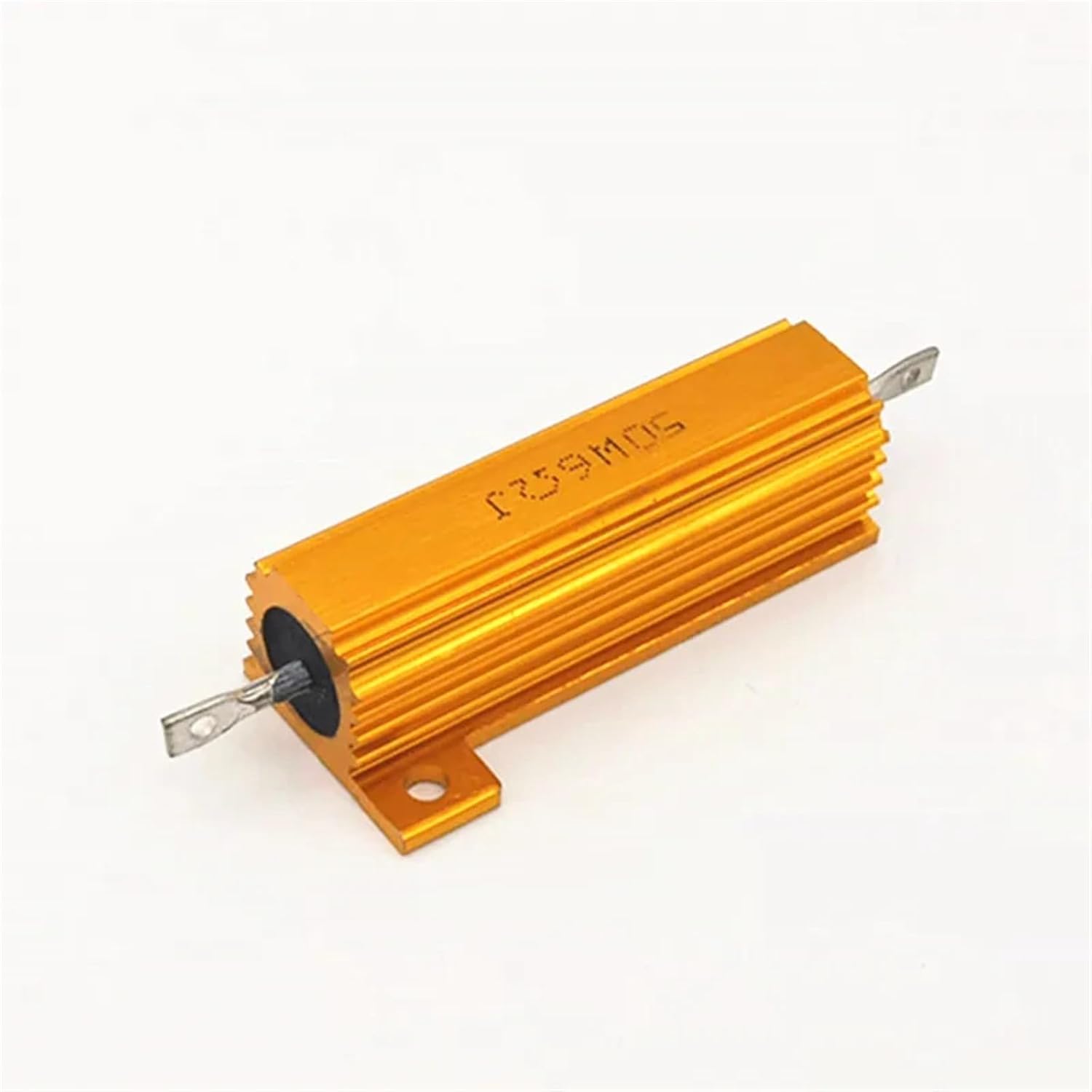 10PCS RX24 25W 750R 750 OHM 25 Watt Metal Shell Aluminum Gold Resistor High Performance Heat Sink Resistor