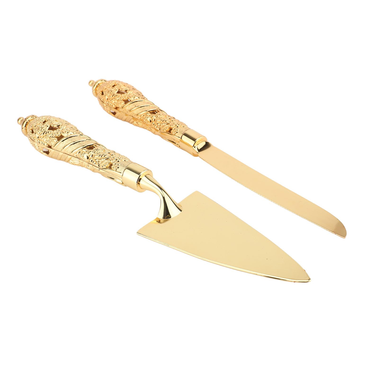 Ensemble de coupe-gâteaux et de spatules à tarte, ensemble de découpe de gâteaux en alliage de zinc pour mariages et dîners de famille, service de dessert élégant avec bord dentelé (Tapez 3)