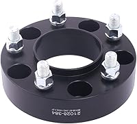 Vista 6 de VLAOSCHI Espaciadores de Ruedas Hubcentric Forjados en Negro 5x4.5 Pulgadas con Pernos 14x1.5 de 1.5 Pulgadas y 64.1mm de Orificio de Cubo