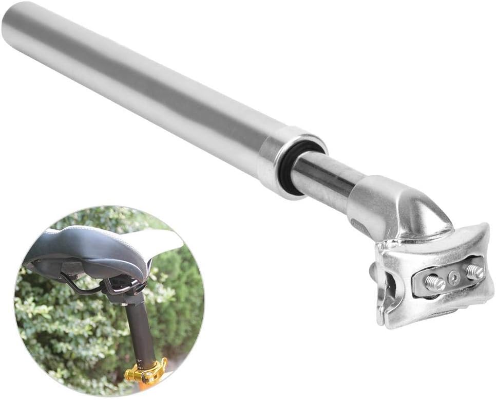 Bike Seatpost, Hydraulic Suspension Comfort for Smooth Ride Suspension Post 27.2mm 31.6mm Silver for Mountain Cyclists Road Riders Commuters Trail Adventures Urban Cycling