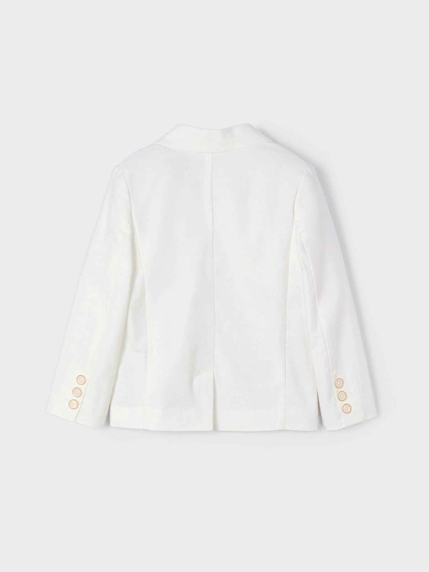 Mayoral Veste en Lin Suiting pour Garçon Blanc neig 25-03417-055