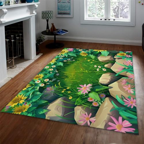 Tapis lavable en machine contre les taches de feutre chambre enfant