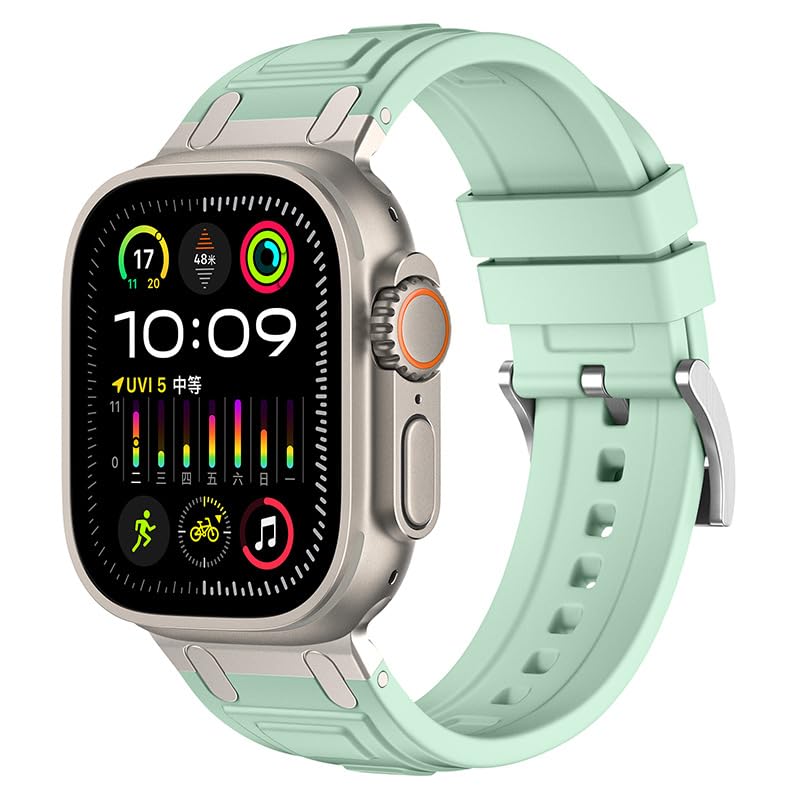 Bracelet Apple Watch Ultra 2 49mm caoutchouc sport Série 10 45mm 44mm