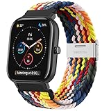 ✅【 Material】: la correa Amazfit GTS 2 Mini está hecha de nailon duradero, que es elástico y elástico, manténgase alejado de la preocupación de estar demasiado apretado o demasiado suelto. Cuando lo usa para el deporte / la vida diaria / el trabajo, es suave y transpirable.
