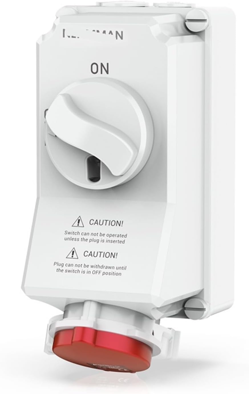 Mechanical interlock A mounted switch with socket 16-63A IP67/44(IP44 4P 63A)