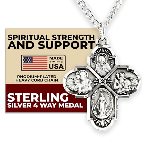 Heartland Sterling Silver Four Way Cross Pendant