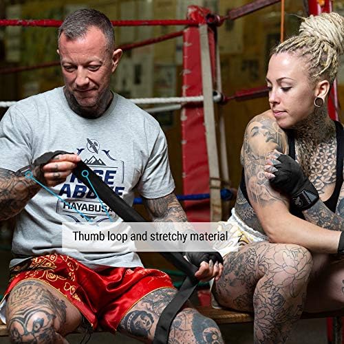 Hayabusa Boxing Hand Wraps Perfect Stretch 4.0 for Men & Women - Black, 180 inches — view 2
