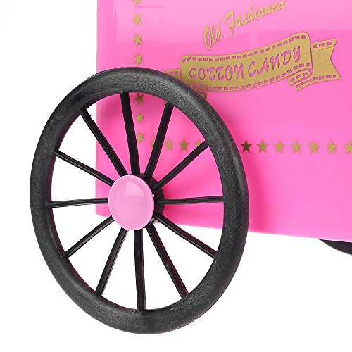 Zuckerwattemaschine für Zuhause, Zuckerwattegerät Zuckerwatte Maker für Kindergeburtstag, Kinderfest, Party, Maschine für Zucker, Rosa (31 * 31 * 30cm) – Bild 5