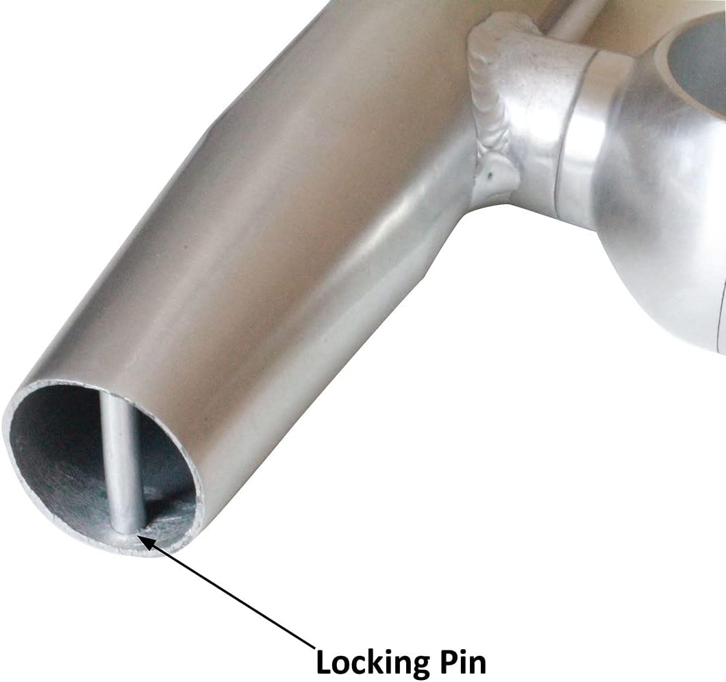 T-Top Rod Holder Aluminum Single clamp on fit 2.5",2.375",2.25",2" inch Horizontal or Vertical Fishing Boat Tower/Leaning Post/Rail Raider