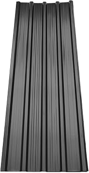The Fellie 12-Pack Corrugated Metal Roofing Sheets, 115 x 45cm, Black