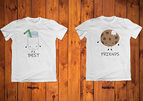 Playeras para mejores amigos hombre y mujer Clearance