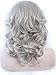 IMSTYLE Charming Medium Length Wavy Drag Queens Gray Synthetic Lace Front Wig