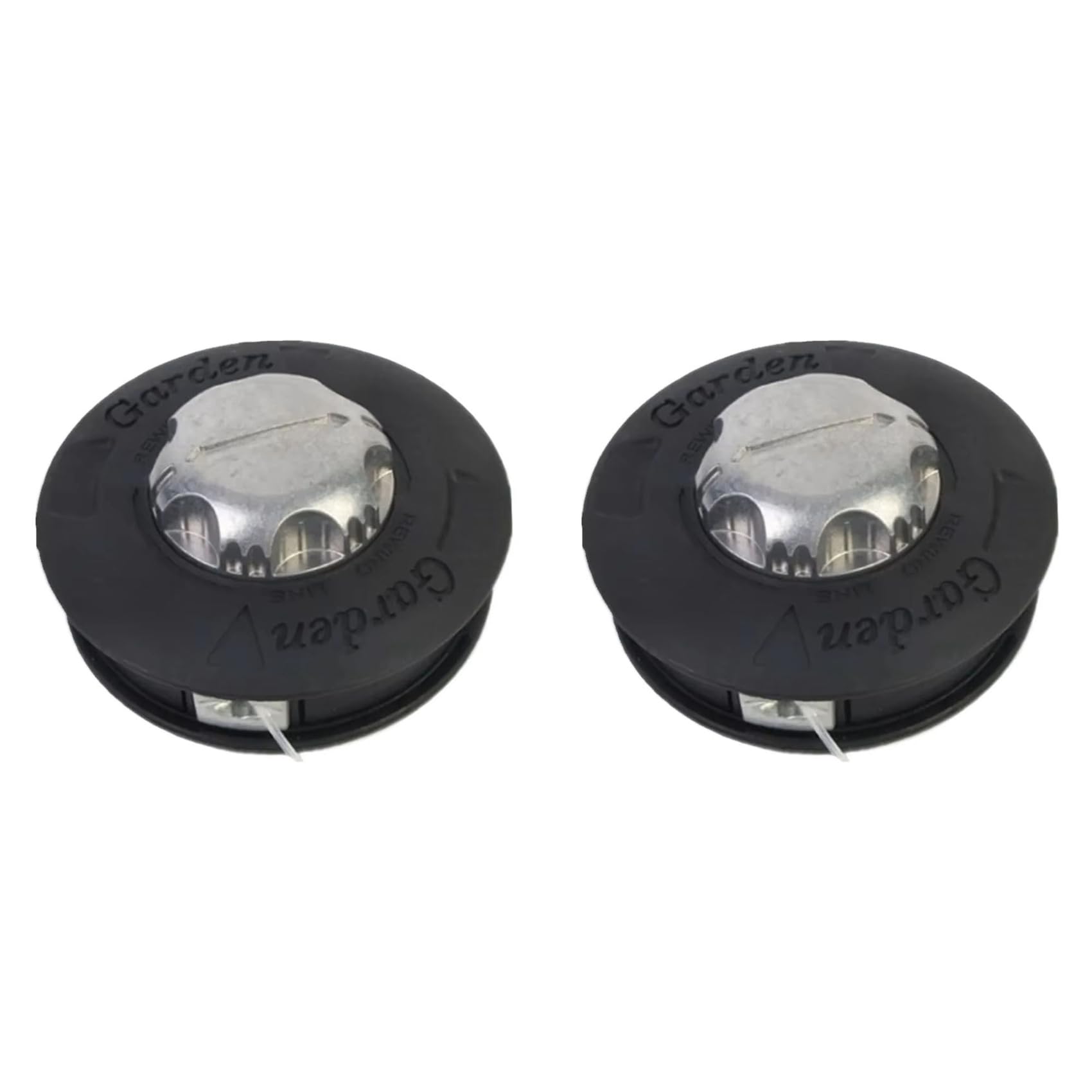 Jnchdghwa As Shown 2X Universal M10 Nylon Automatic Grass Trimmer Head Brush Mower Bump Spool 2 Lines Cutter Thread Line String Saw