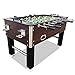 T&R sports 60" Soccer Foosball Table Heavy Duty for Pub Game Room with Drink Holders, Espresso…