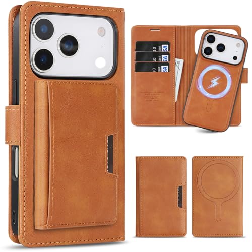 ALANTOP iPhone 17 Pro pP[X Magsafe Ή ӂ17 Pro p P[X 蒠^ }OZ[t ϏՌ y3 in 1z J[h[ CX[dΉ tFCNU[