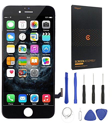 iPhone 7 Plus Screen Replacement Set, LCD Touch Screen 5.5 inch Digitizer Frame Assembly Replacement Kit (Including Instruction and Tools) for Apple iPhone 7 Plus (Black)