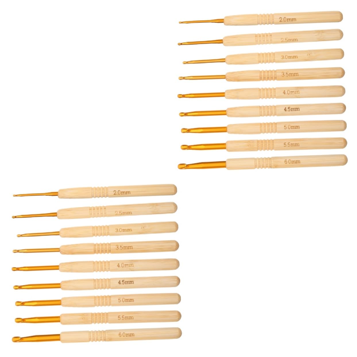 VILLCASE 4 Set Uncinetto Maglioni Strenne Strenna Calzante Antiscivolo Infila Filettatrici Adesivo Ergonomico Asse Ganci Per Maglieria Artigianali Uncinetti Artigianali Bambù 9 Pezzi * 4