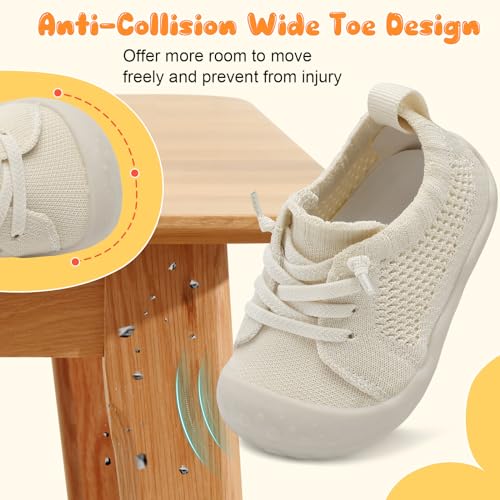 Image of JIASUQI Baby Shoes for Toddler Boys Girls Sneakers Slip on Walking Shoes for Babies