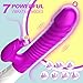 8.7 inch Realistic Silicone Handheld Cordless Realistic Adult for Women Today Waterproof Automatic Electric Adult Toys Machine Powerful Quiet Modes Pleasure Toys for Women Games 10 (Purple)