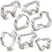 Farm Cookie Cutters 7-Pc. Set Made in USA by Ann Clark, Cow, Pig, Horse, Tractor, Barn, Rooster, Sheep