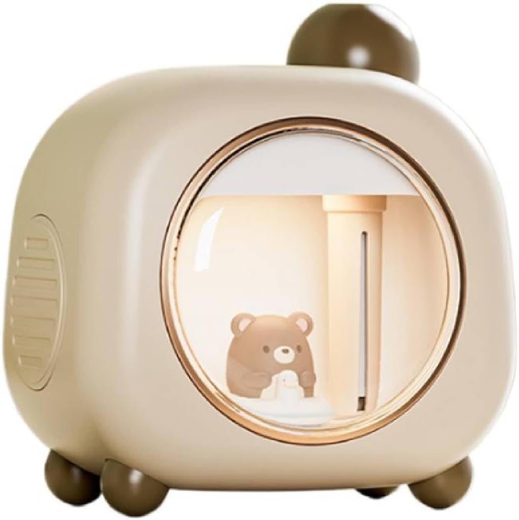  Cute Pet Humidifier – TV Humidifier with Quiet Mist Output, Compact Mini Humidifiers for Bedroom, Office & Small Spaces, Pet-Friendly Design (Charging version)